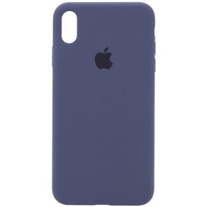 Оригинальный чехол Silicone Case 360 с микрофиброй для Iphone XR – Темный Синий / Midnight Blue