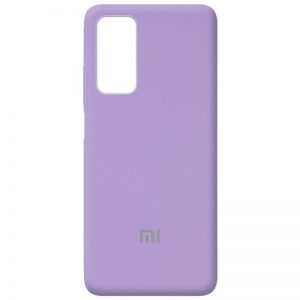 Оригинальный чехол Silicone Cover 360 с микрофиброй для Xiaomi Mi 10T / Mi 10T Pro – Сиреневый / Dasheen