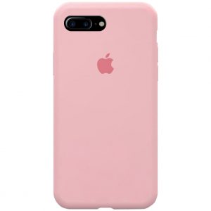 Оригинальный чехол Silicone Case 360 с микрофиброй для Iphone 7 Plus / 8 Plus – Розовый / Pink