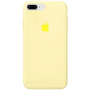 Оригинальный чехол Silicone Case 360 с микрофиброй для Iphone 7 Plus / 8 Plus – Желтый / Mellow Yellow