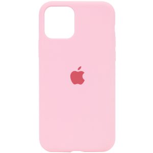 Оригинальный чехол Silicone Cover 360 с микрофиброй для Iphone 11 Pro – Розовый / Light pink