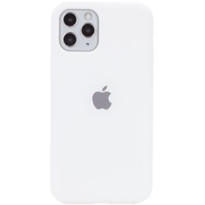 Оригинальный чехол Silicone Cover 360 с микрофиброй для Iphone 11 Pro – Белый / White