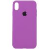Оригинальный чехол Silicone Case 360 с микрофиброй для Iphone X / XS – Фиолетовый / Grape