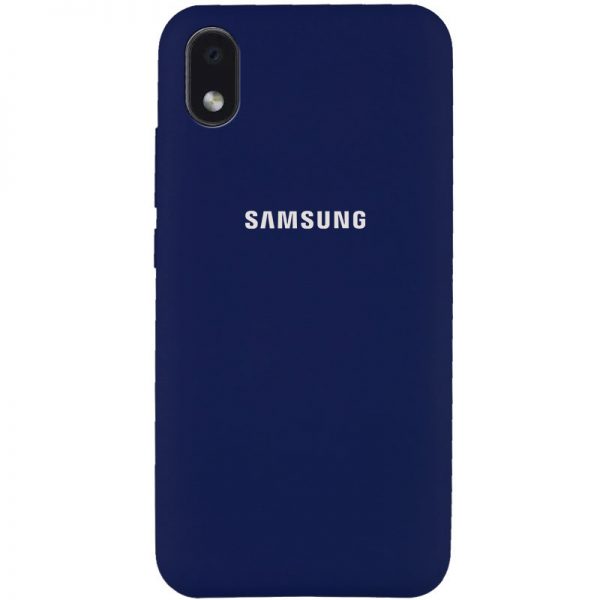 Чохол Silicone Cover для Samsung Galaxy A01 Core / M01 Core Темно-синій / Midnight blue