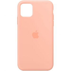 Оригинальный чехол Silicone Cover 360 с микрофиброй для Iphone 11 – Оранжевый / Grapefruit