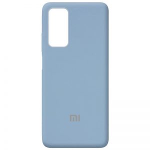 Оригинальный чехол Silicone Cover 360 с микрофиброй для Xiaomi Mi 10T / Mi 10T Pro – Голубой / Lilac Blue