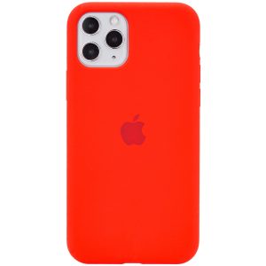 Оригинальный чехол Silicone Cover 360 с микрофиброй для Iphone 11 Pro – Красный / Red