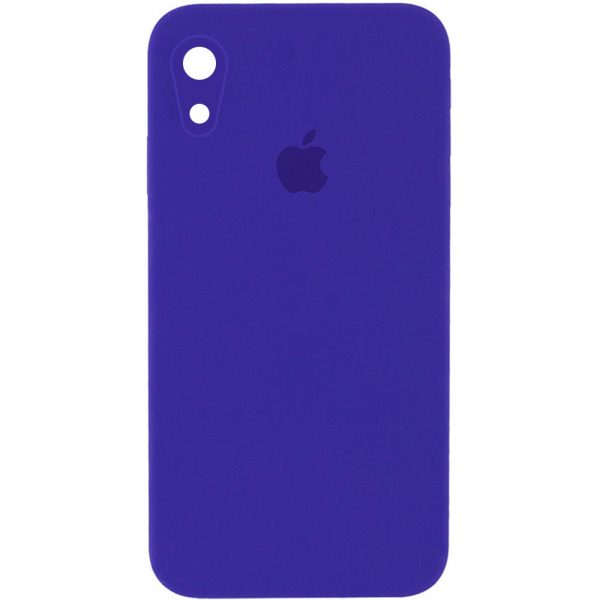 Чохол Silicone Case Square для Iphone XR Фіолетовий / Ultra Violet