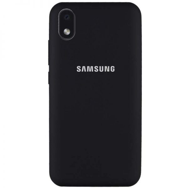 Чохол Silicone Cover для Samsung Galaxy A01 Core / M01 Core Чорний / Black