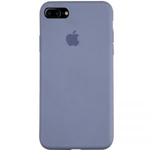 Оригинальный чехол Silicone Case 360 с микрофиброй для Iphone 7 Plus / 8 Plus – Серый / Lavender