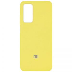 Оригинальный чехол Silicone Cover 360 с микрофиброй для Xiaomi Mi 10T / Mi 10T Pro – Желтый / Yellow