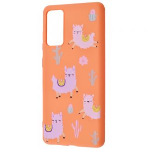 TPU чехол WAVE Fancy Case для Xiaomi Mi 10T / Mi 10T Pro – Funny / llamas peach