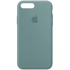 Оригинальный чехол Silicone Case 360 с микрофиброй для Iphone 7 Plus / 8 Plus – Зеленый / Cactus