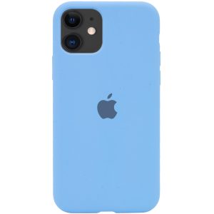 Оригинальный чехол Silicone Cover 360 с микрофиброй для Iphone 11 – Голубой / Cornflower