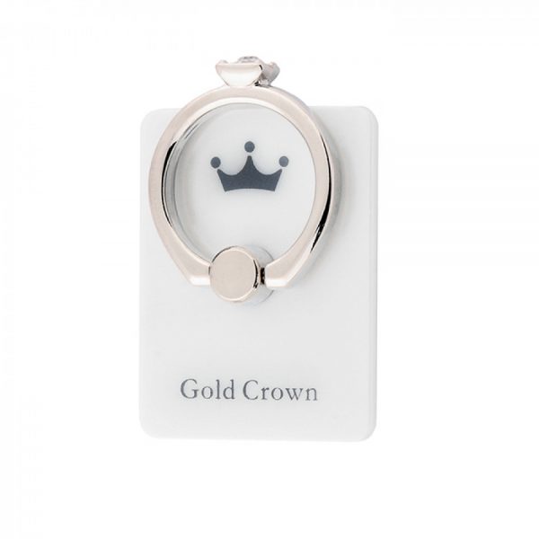 Кольцо держатель Gold Crown Princess – White