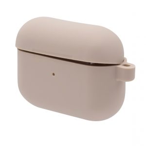 Чехол для наушников Silicone Case Slim + карабин для Apple Airpods Pro – Pink sand