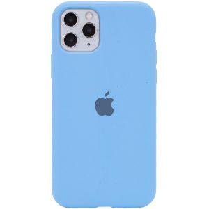 Оригинальный чехол Silicone Cover 360 с микрофиброй для Iphone 11 Pro – Голубой / Cornflower