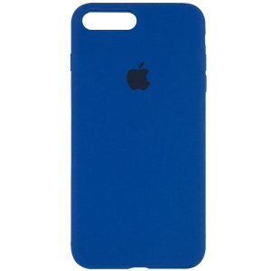 Оригинальный чехол Silicone Case 360 с микрофиброй для Iphone 7 Plus / 8 Plus – Синий / Navy Blue