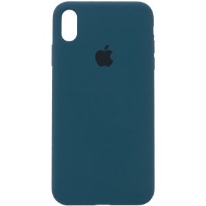 Оригинальный чехол Silicone Case 360 с микрофиброй для Iphone X / XS – Синий / Cosmos Blue