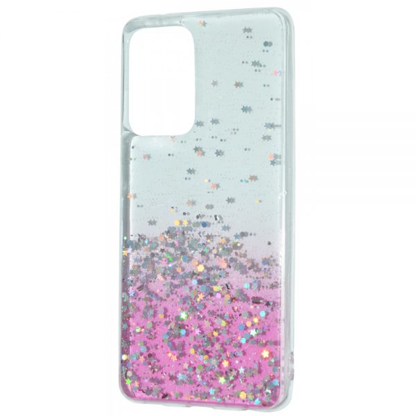 Силиконовый TPU чехол WAVE Confetti Case для Samsung Galaxy A52 / A52s – White / Pink