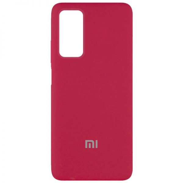 Оригинальный чехол Silicone Cover 360 с микрофиброй для Xiaomi Mi 10T / Mi 10T Pro – Красный / Rose Red