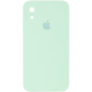Оригинальный чехол Silicone Cover 360 Square с защитой камеры для Iphone XR – Бирюзовый / Light Turquoise