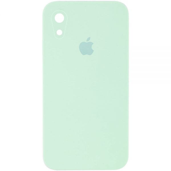 Чохол Silicone Case Square для Iphone XR Бірюзовий / Light Turquoise