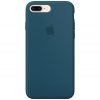 Оригинальный чехол Silicone Case 360 с микрофиброй для Iphone 7 Plus / 8 Plus – Синий / Cosmos Blue