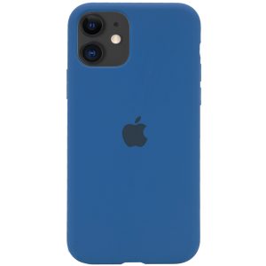 Оригинальный чехол Silicone Cover 360 с микрофиброй для Iphone 11 – Синий / Navy Blue