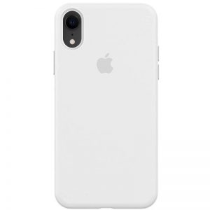 Оригинальный чехол Silicone Case 360 с микрофиброй для Iphone XR – Белый / White
