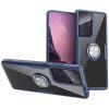 Чехол TPU+PC Deen CrystalRing с креплением под магнитный держатель для Samsung Galaxy S21 Ultra – Темно-синий