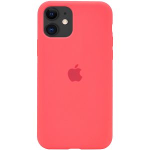 Оригинальный чехол Silicone Cover 360 с микрофиброй для Iphone 11 – Розовый / Flamingo