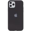 Оригинальный чехол Silicone Cover 360 с микрофиброй для Iphone 11 Pro – Черный / Black