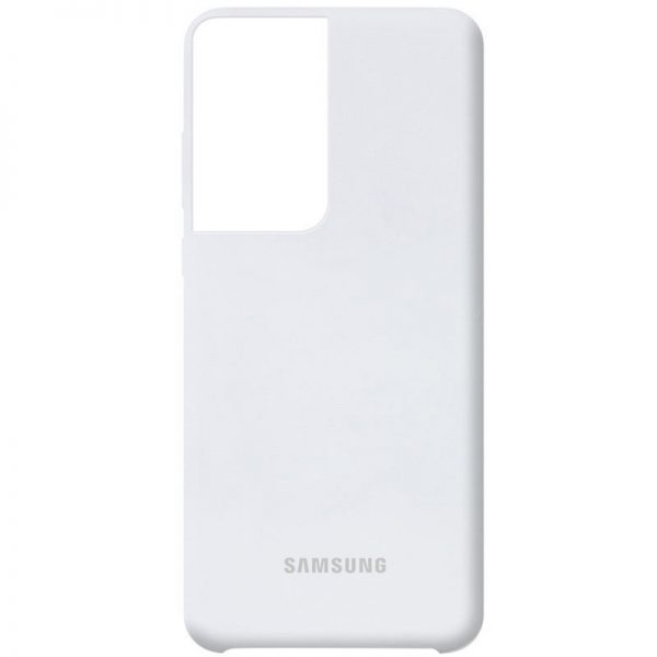 Чохол Silicone Case для Samsung Galaxy S21 Ultra Білий / White