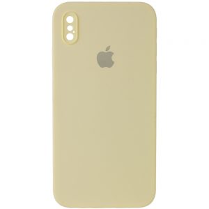 Чохол Silicone Case Square для Iphone X / XS Жовтий / Mellow Yellow