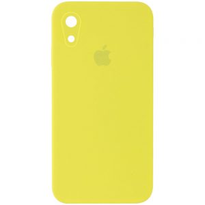 Оригинальный чехол Silicone Cover 360 Square с защитой камеры для Iphone XR – Желтый / Bright Yellow