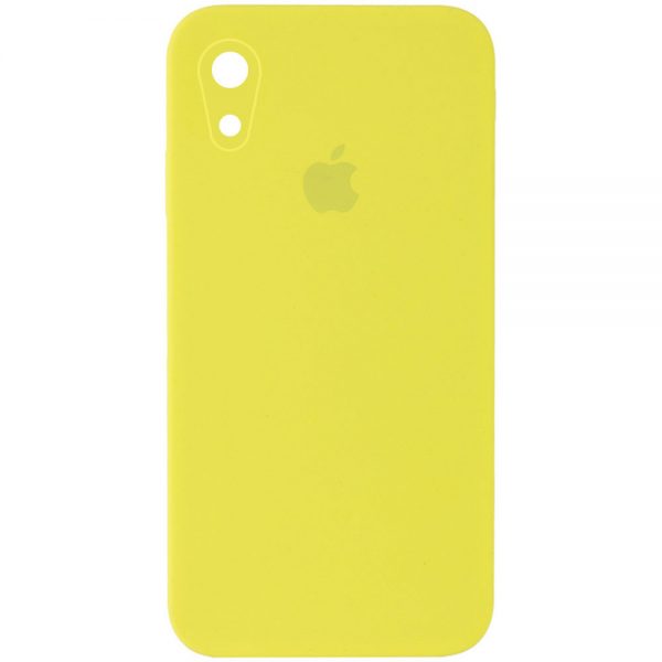 Чохол Silicone Case Square для Iphone XR Жовтий / Bright Yellow