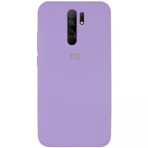 Оригинальный чехол Silicone Cover 360 с микрофиброй для Xiaomi Redmi 9 – Сиреневый / Dasheen