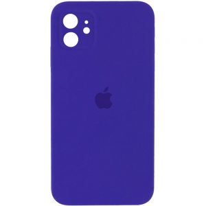 Оригинальный чехол Silicone Cover 360 Square с защитой камеры для Iphone 11 – Фиолетовый / Ultra Violet