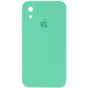 Оригинальный чехол Silicone Cover 360 Square с защитой камеры для Iphone XR – Зеленый / Spearmint