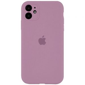 Оригинальный чехол Silicone Case Full Camera Protective с микрофиброй для Iphone 12 – Лиловый / Lilac Pride