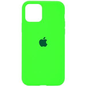 Оригинальный чехол Silicone Cover 360 с микрофиброй для Iphone 11 – Салатовый / Neon Green