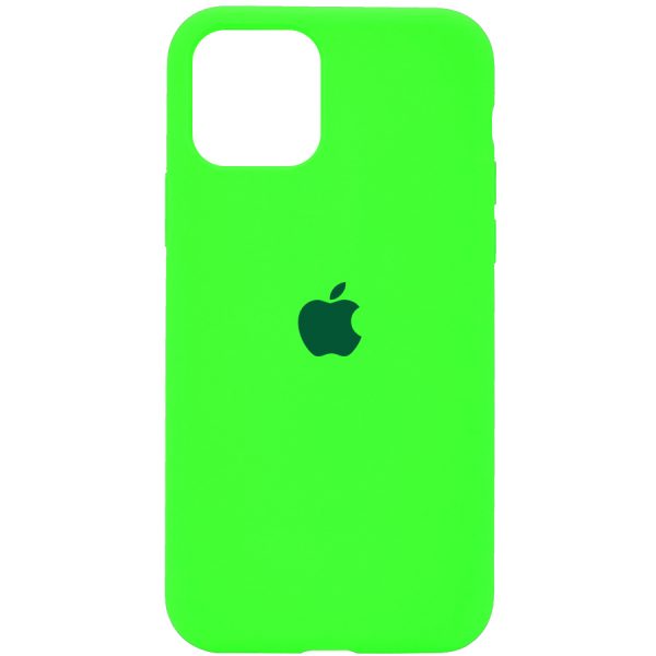 Оригинальный чехол Silicone Cover 360 с микрофиброй для Iphone 11 – Салатовый / Neon Green