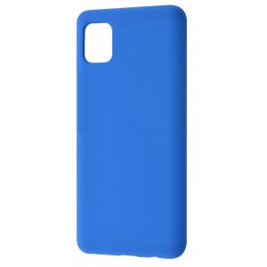 Чехол Silicone Case WAVE Full с микрофиброй для Samsung Galaxy Note 10 Lite – Blue