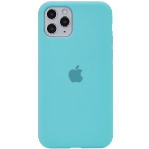 Оригинальный чехол Silicone Cover 360 с микрофиброй для Iphone 11 Pro – Бирюзовый / Marine Green