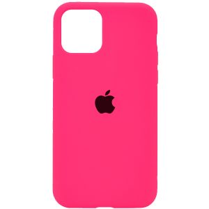 Оригинальный чехол Silicone Cover 360 с микрофиброй для Iphone 11 Pro – Розовый / Barbie pink