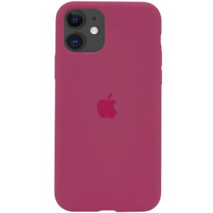 Оригинальный чехол Silicone Cover 360 с микрофиброй для Iphone 11 – Красный / Rose Red