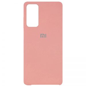 Оригинальный чехол Silicone Case с микрофиброй для Xiaomi Mi 10T / Mi 10T Pro – Розовый / Pink