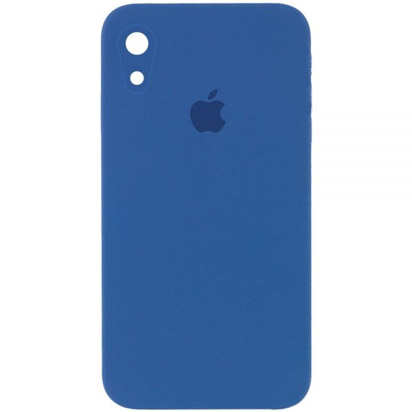 Чохол Silicone Case Square для Iphone XR Синій / Navy blue