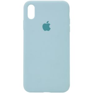 Оригинальный чехол Silicone Case 360 с микрофиброй для Iphone X / XS – Бирюзовый / Turquoise